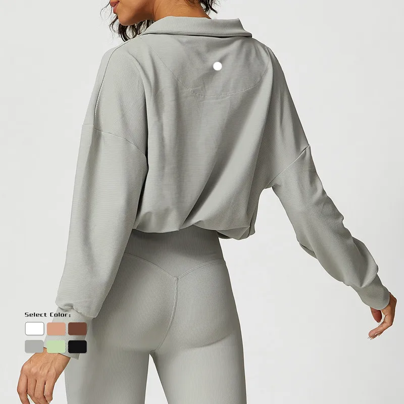 PTS2351 Sweatshirts Causeves Causeve de las mujeres Sweater Long Sweet Ladies Autumn entrenando camisas de gimnasio ropa causal