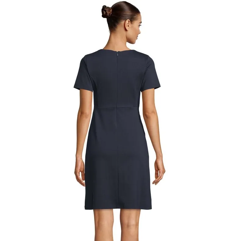 Vestido midi manga corta