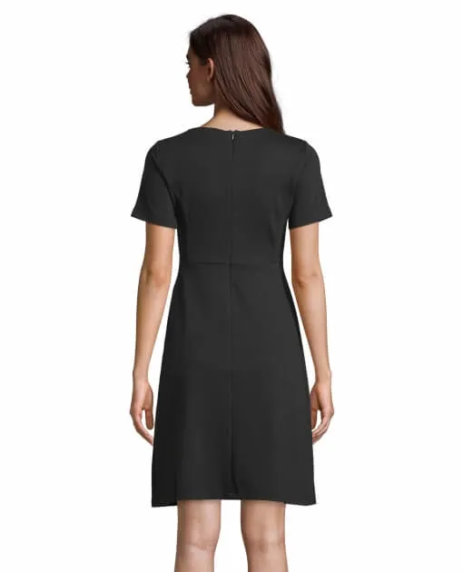 Vestido midi manga corta