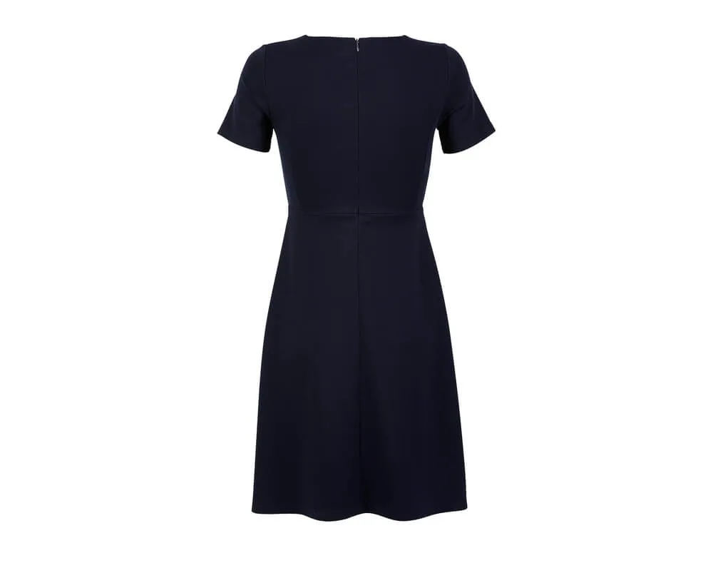Vestido midi manga corta